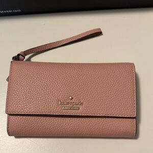 Kate Spade Blush Pink Wristlet - like new